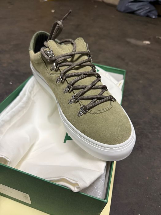 Обувки Dieme MAROSTICA LOW OLIVE SUEDE