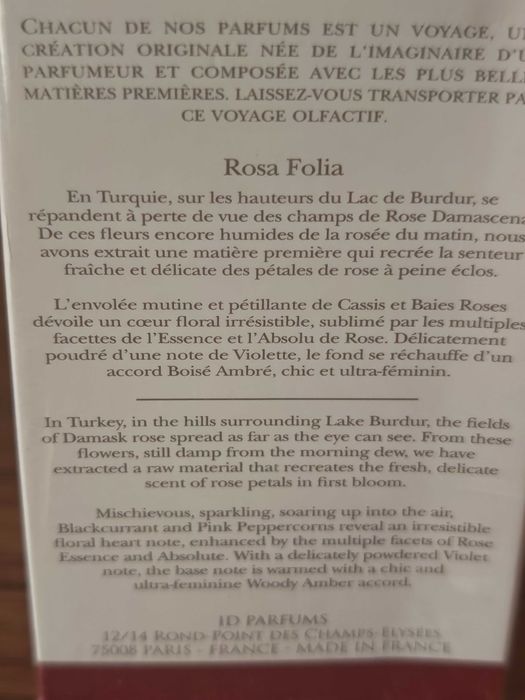 ROSA FOLIA - Dr. Pierre Ricaud (ID Parfums)