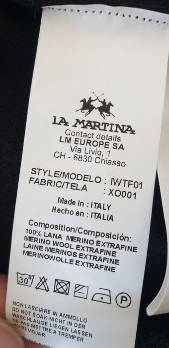 La Martina  Merino Wool Italy 2 - S НОВО ОРИГИНАЛ Дамски Вълнен Клин