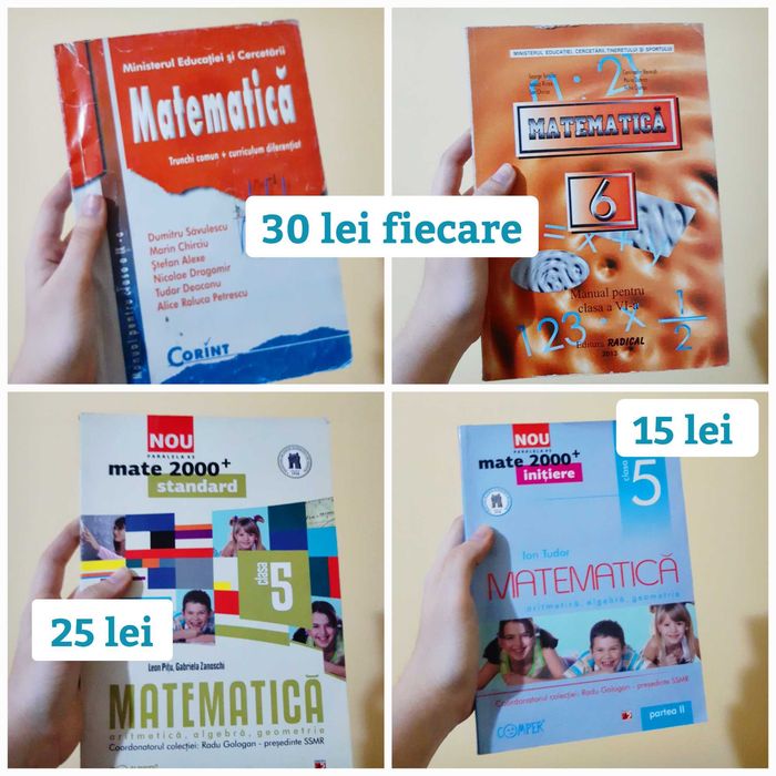 Manuale și culegeri carti de matematică/franceză