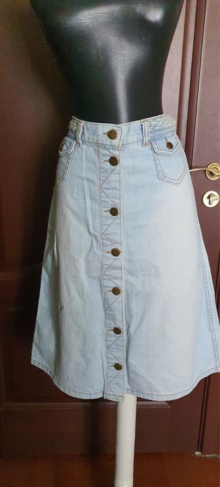 Fusta de blugi midi