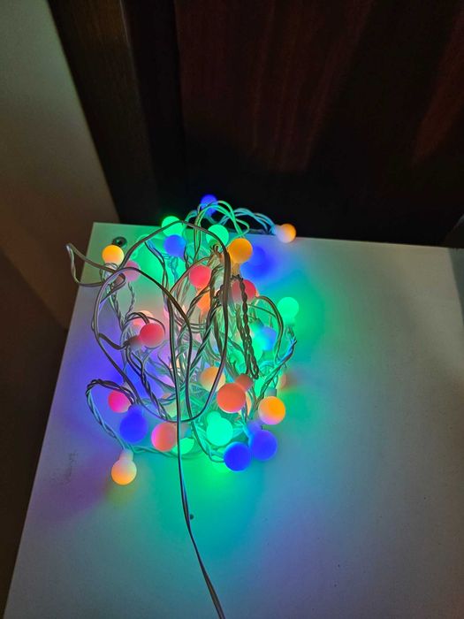 Голям пакет коледна украса висулки LED елха прожектори висулки