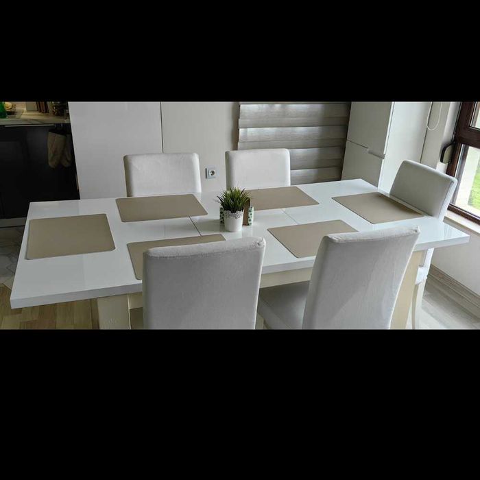 Трапезни столове IKEA Henriksdal – бели / бежови 6 броя - обща цена 99 евро