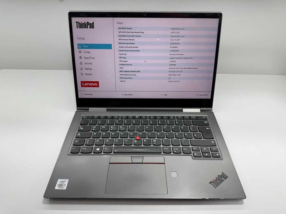 Laptop SH Lenovo Yoga gen 5 i7-10510U 16gb RAM 512gb SSD Touchscreen/Pen