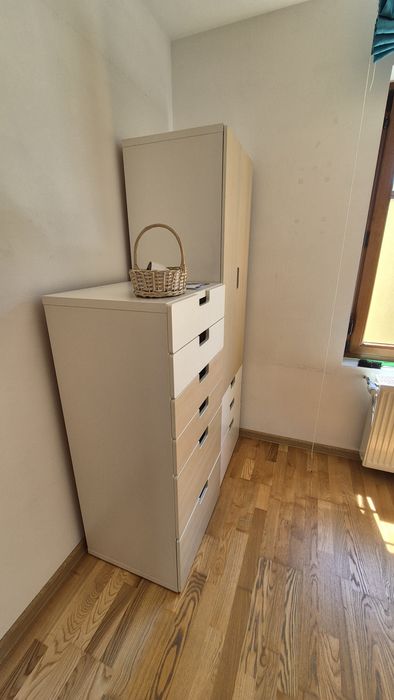 Vand set de 2 dulapuri camera copii Ikea SMASTAD bej