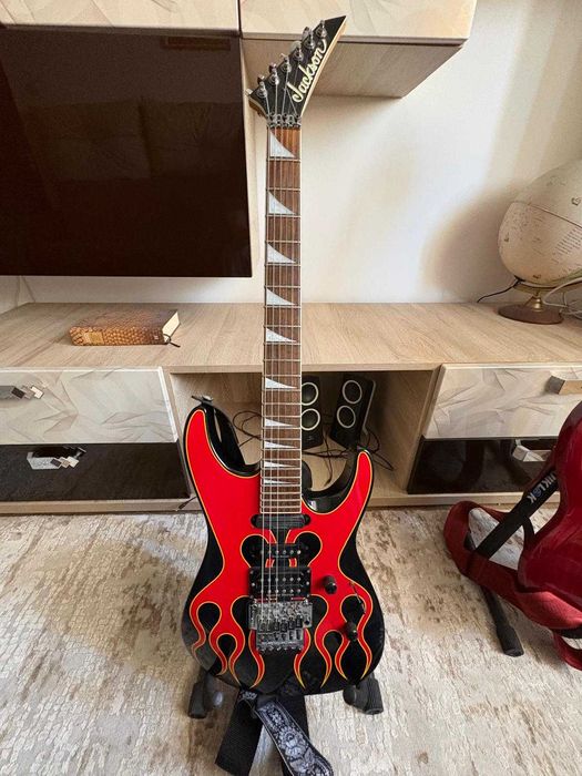 Chitara jackson Dinky DK2 Hot Rod Flames MIJ