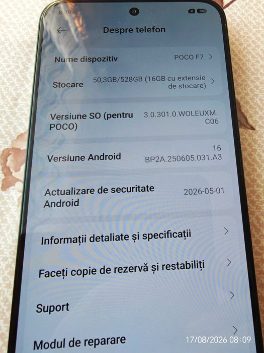 Vând Poco F7 512/12 Gb