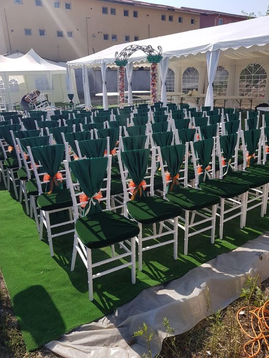 9 lei Inchiriez scaune Chiavari,transparente Napoleon,mese rotunde