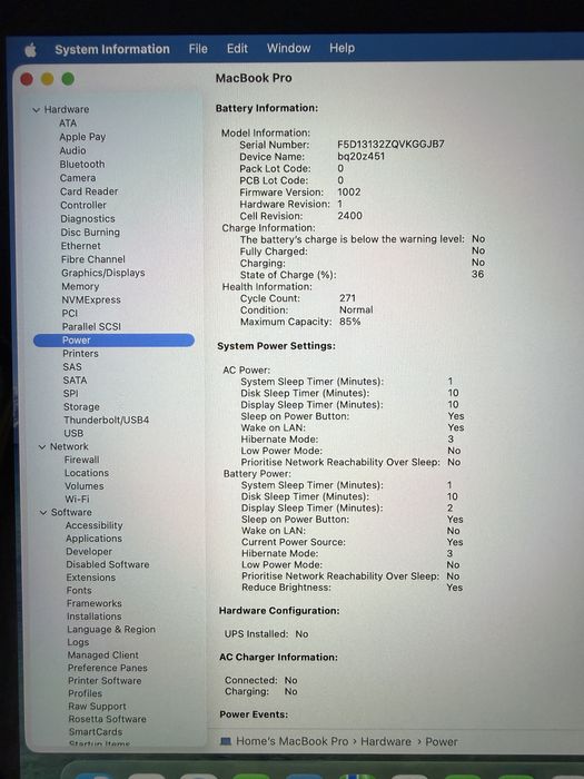 MacBook Pro 2020 M1 chip, 13-inch 8 GB/256