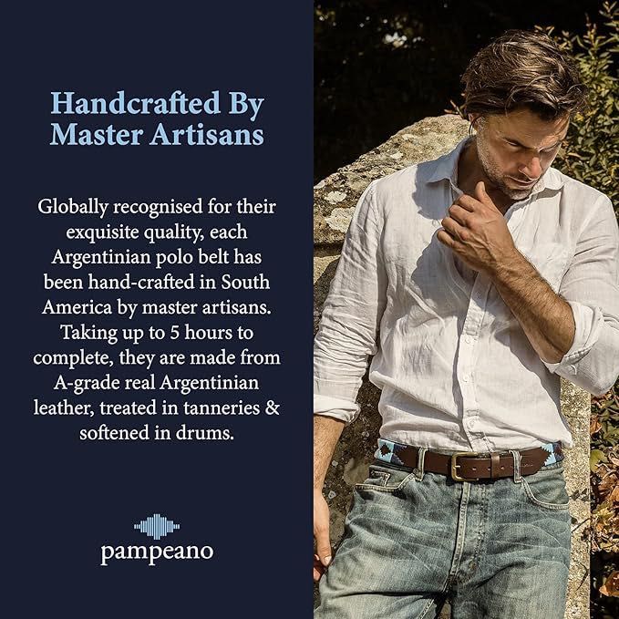 Curea de piele polo Sereno Pampeano,masura 48,3,5 cm lățime,noua