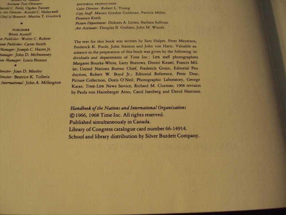 Handbook Of The Nations And International Organizations