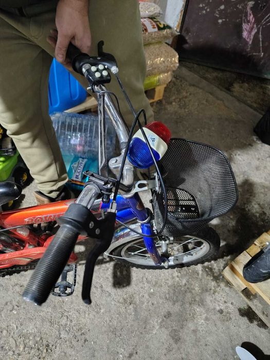 Bicicleta pentru copii, 3-5 ani, 12 inch, roti ajutatoare, cosulet