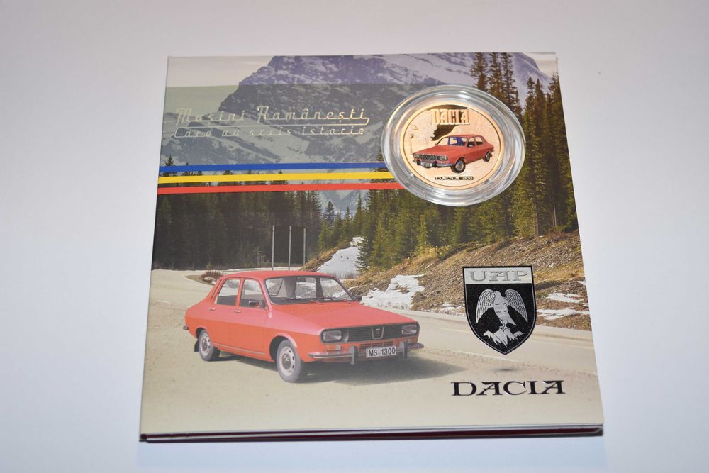 Monedă (medalie) argint Dacia 1300