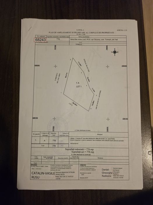 Vând teren intravilan Chicerea