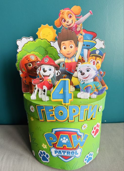 Картонена торта Пес Патрул Paw patrol