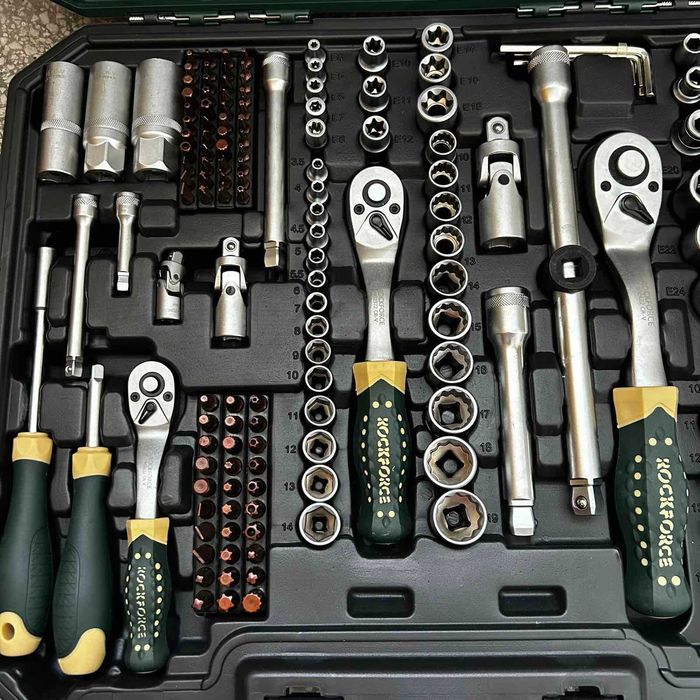 ТОП ЦЕНА !!! Комплект гедоре 216 части ROCKFORCE PREMIUM