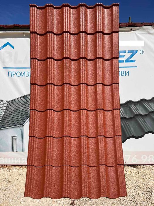 Метални керемиди модел Germania покритие КРИСТАЛ 30 год. гаранция