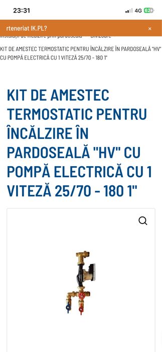 Giacomini Set Pompa de Circulatie si Kit Distantier