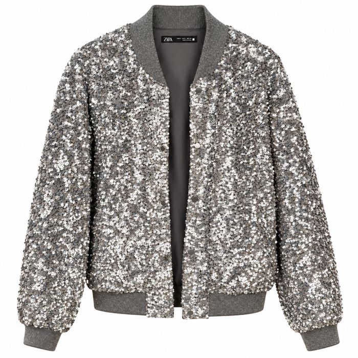 Яке ZARA сребристо
