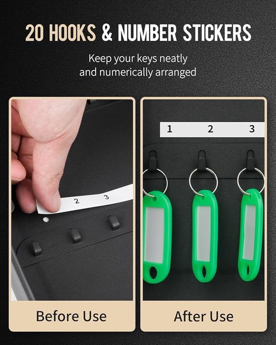 Метална кутия за ключове с код – 20 позиции