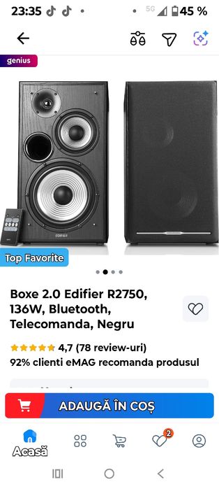 Boxe active 2.0 Edifier