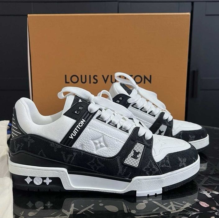 #NOU# Louis Vuitton Trainers LV Trainers Black Negru - Livrare Verificare - (Dispunem de mai multe modele)