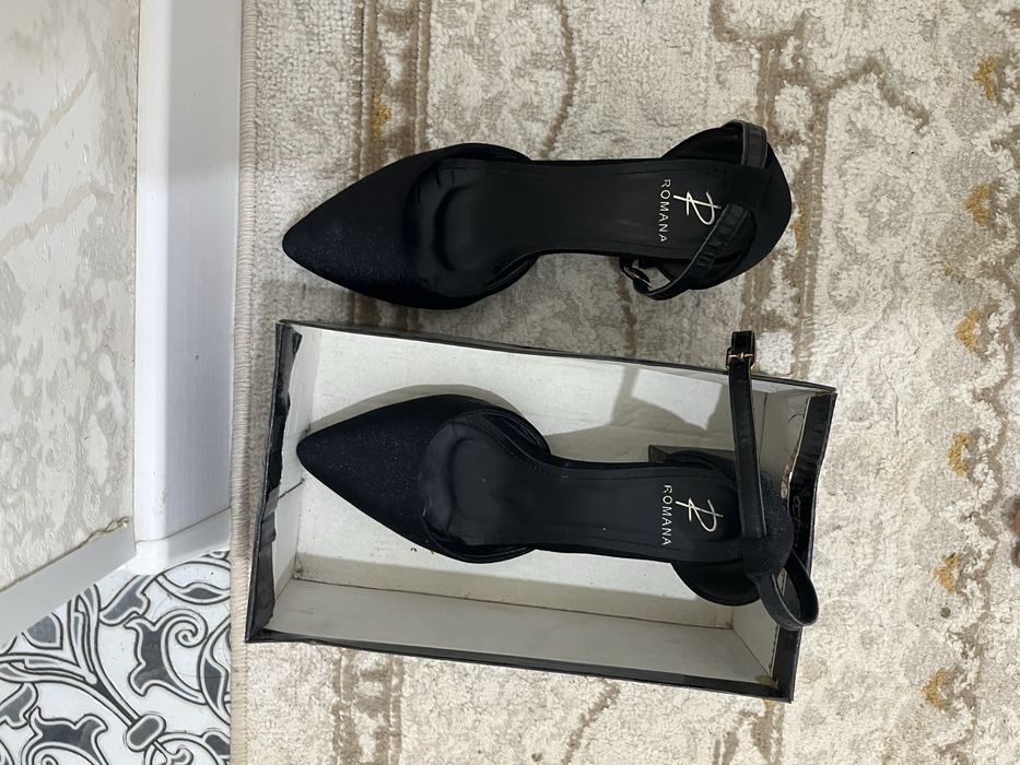 Черный Каблук туфли