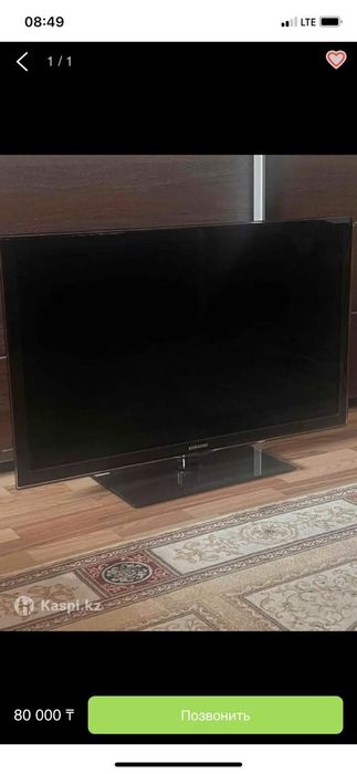 Продаю телевизор, в хорошем состоянии, диагональ 110.