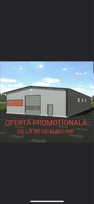 Vand hala metalica 10m x10m complecta la cheie