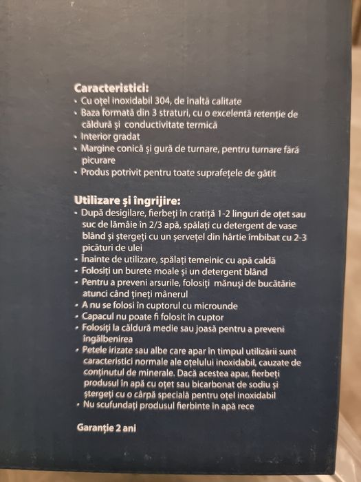 Oala otel inoxidabil 6L - 24 cm neoflam cratita