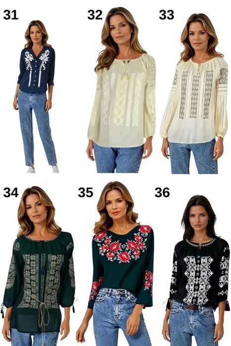 Bluze Traditionale de damă din Bumbac 100% - Colectie Noua 2026