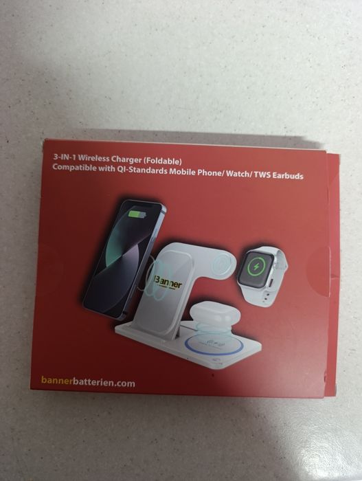 Încărcător wireless 3-in-1