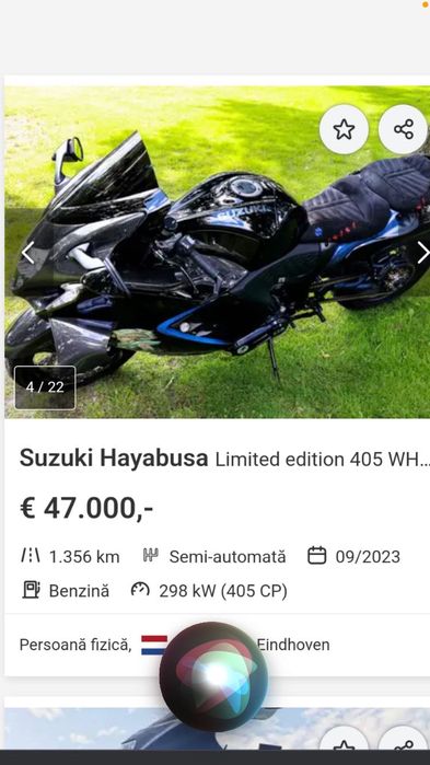 Hayabusa Gen 3 2022-400 Hp supercharger de excepție/exclusivista -Rară