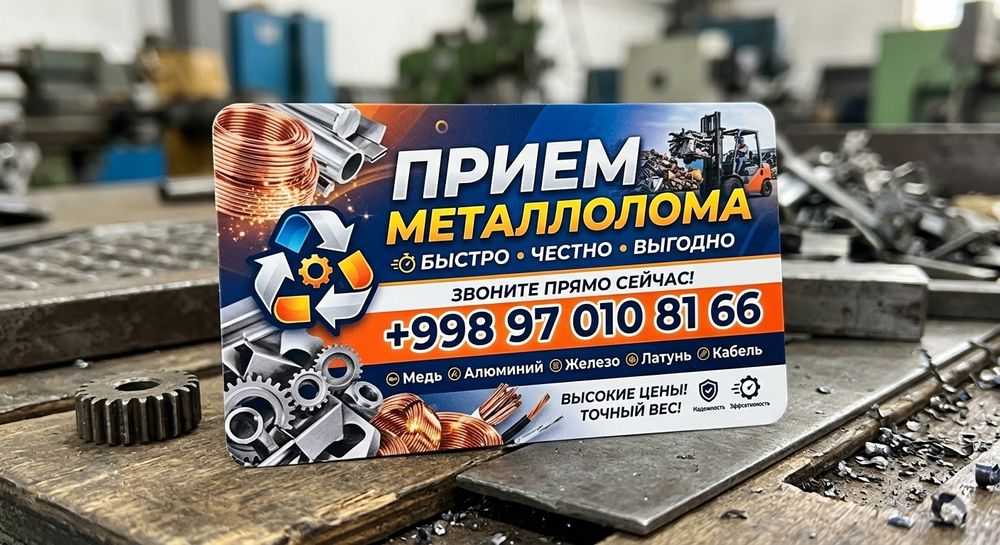 Металалом оламиз тонаж фарки йук.