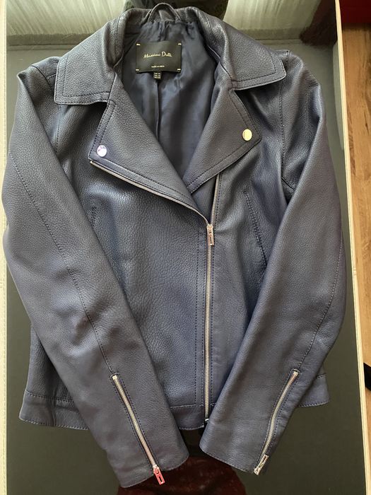Geaca piele XS Massimo Dutti