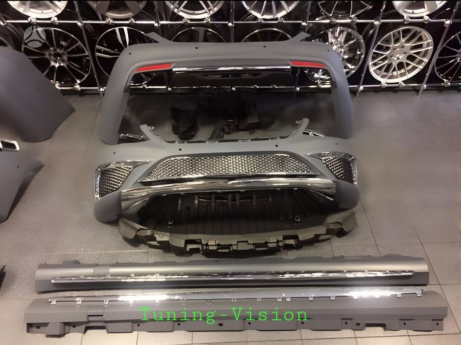 S63AMG пакет W222 S65 Mercedes предна задна броня дифузьор накрайници