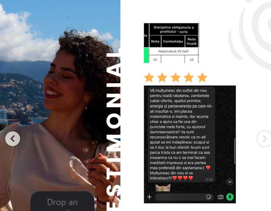 Meditatii 1 la 1 matematica