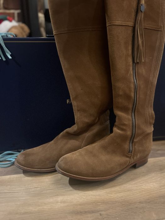 Cizme Fairfax & Favor England – piele întoarsă – premium