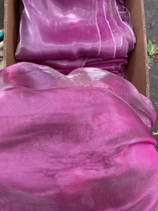 Esarfe roz din organza