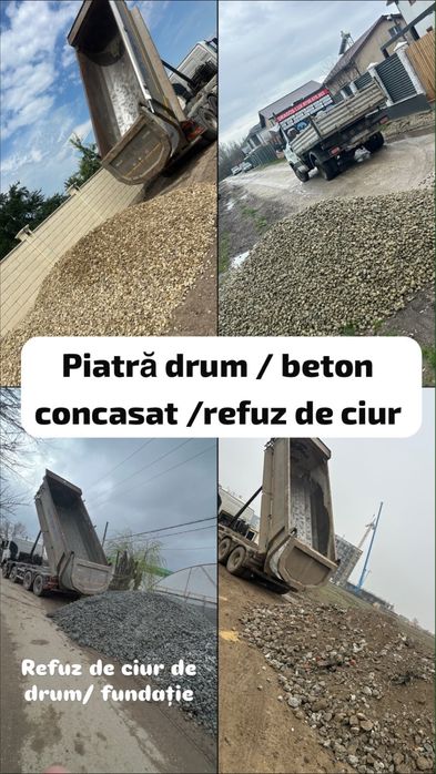Piatra de drum 16/32 mm/piatra de strada,piatra de rau/beton concasat/refuz de ciur/bragadiru/clinceni-magurele-domnesti-ciorogarla-bucuresti-ilfov