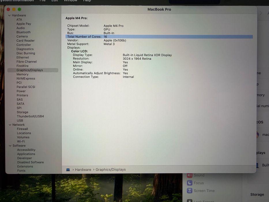 MacBook Pro 14" M4 PRO Chip 12-CPU/16-GPU/24RAM/512SSD
