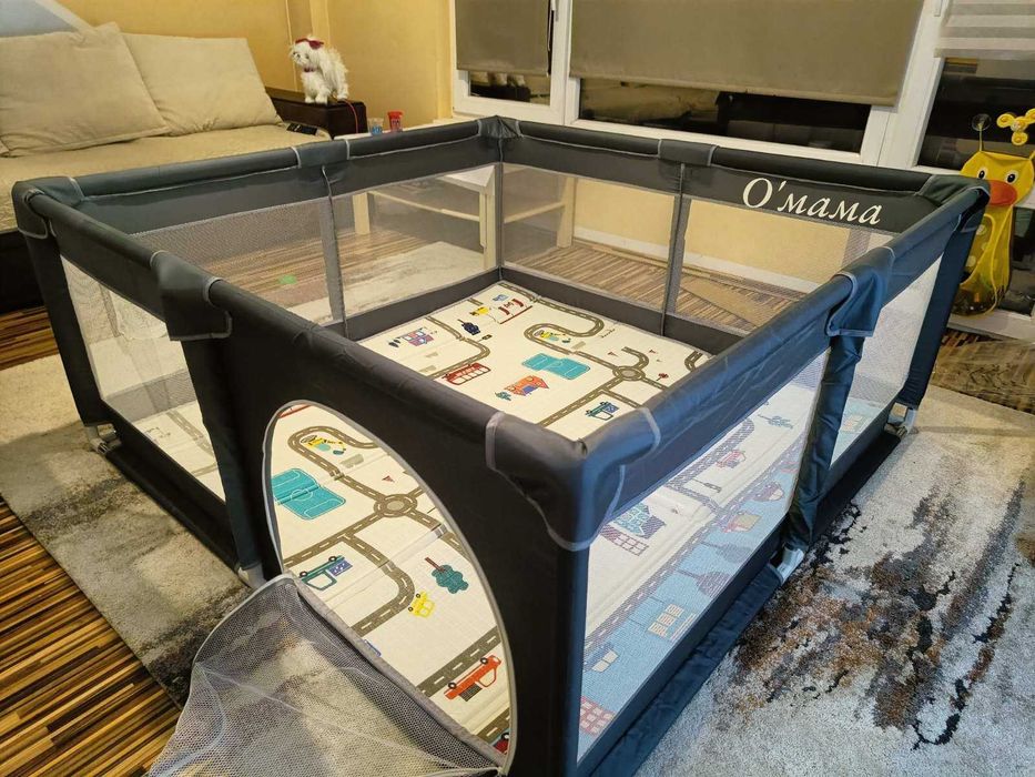 НОВА 150х150см Голяма детска кошара за игра за бебе/ ограда ВИСОК КЛАС