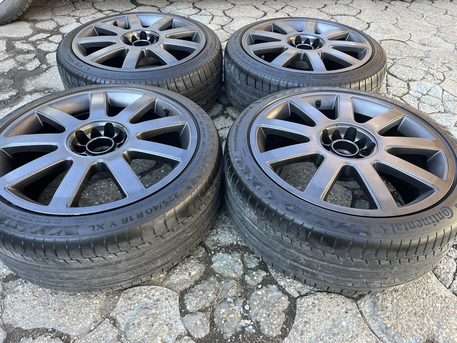 Jante aliaj 5x112mm, anvelope vara 225/40 R18, VW, Audi, Seat, Skoda