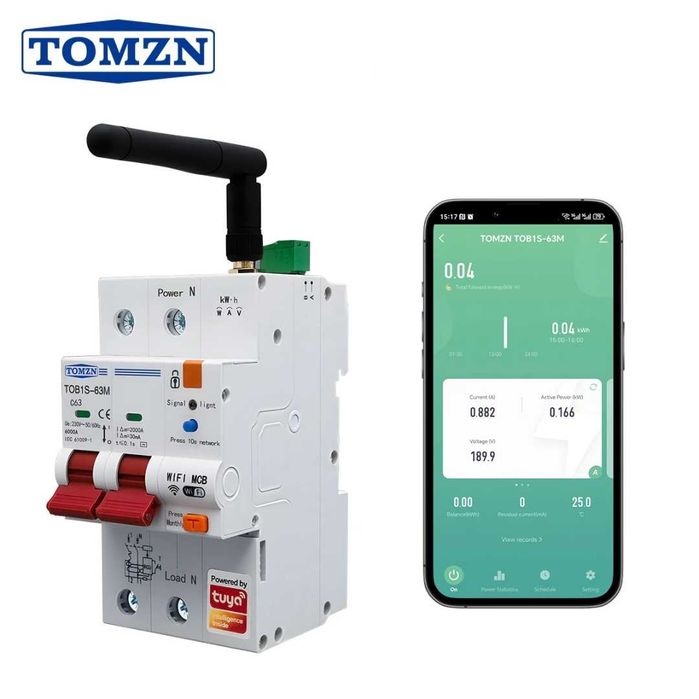 TOMZN TOB1S-63M TUYASmartlife WIFI смартметър RS485
