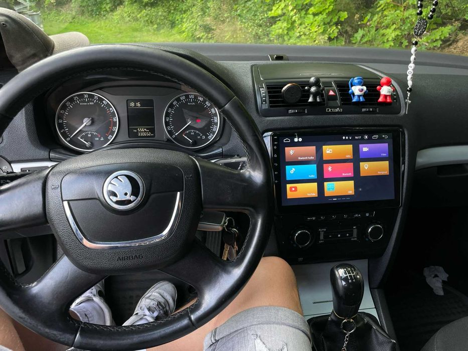 Navigatie Android Skoda Octavia 2 - QLed CarPlay DSP 4G