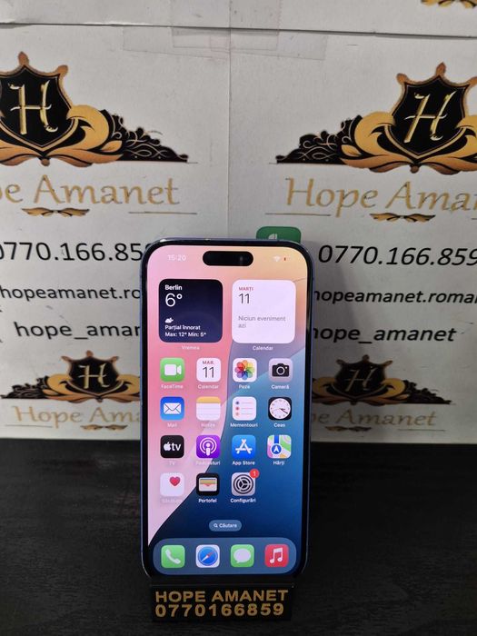 Hope Amanet P10/Iphone 16,128 GB -  BATERIE 98%