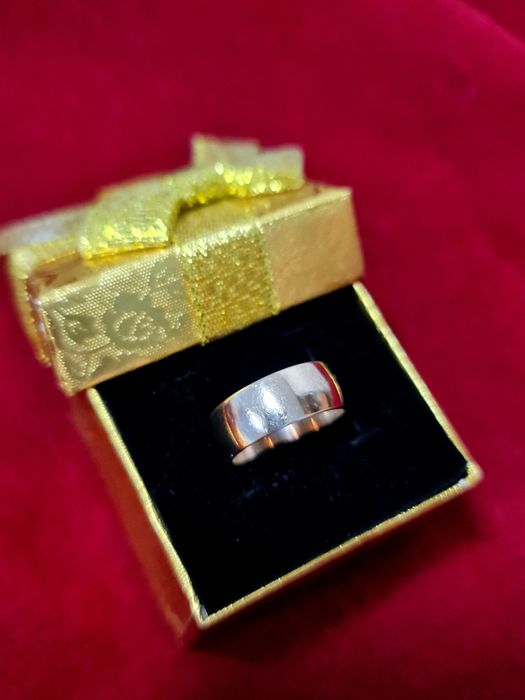 Золотая обручалка 583 пробы. Золотое советское кольцо