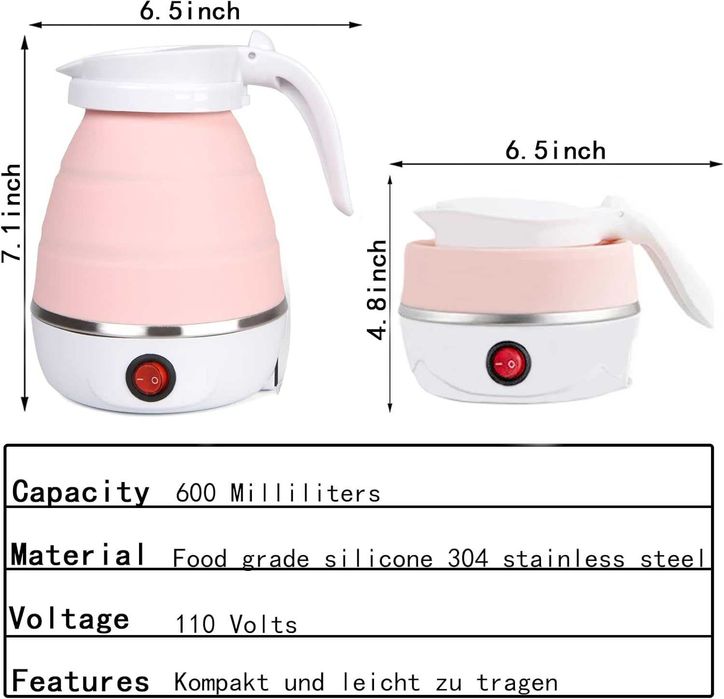 Електрическа малка сгъваема преносима кана за пътуване