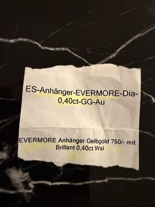 Pandantiv cu diamant natural 0,40 ct – aur galben 18K (750)