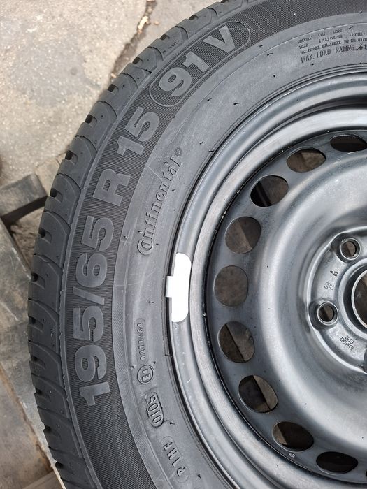 1бр. РЕЗЕРВНА 15" 5Х112мм Ауди, Фолксваген/ 5X112mm VW с гума 195 65 15